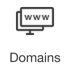 In your Wix account, under Account Shortcuts, click Domains.