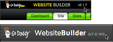 Look at the top of your Website Builder to see which version you're using.
