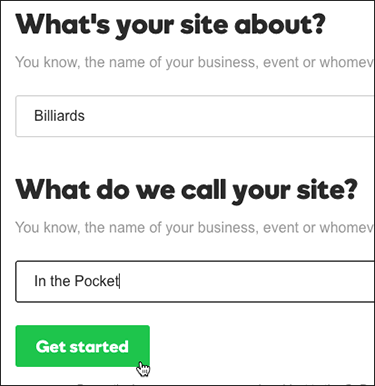 Enter name of site or business