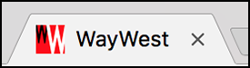 Example favicon in web browser tab
