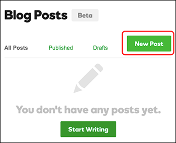 click new post button