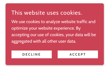 Add A Cookie And Tracking Alert To My Website 