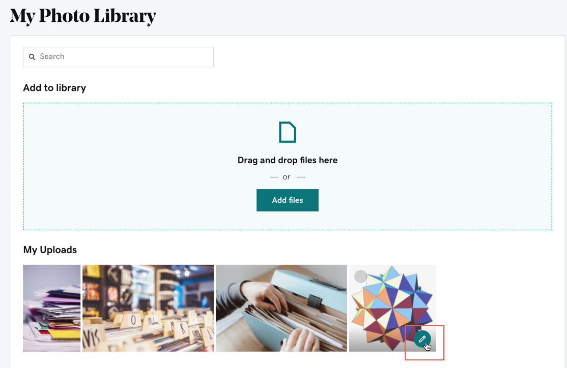 À quoi ressemble la modification d’une image de votre bibliothèque multimédia