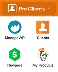 In the Pro Clients menu, click Rewards