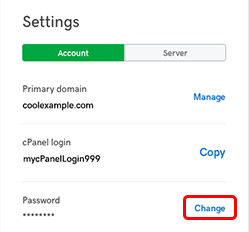 does changing cpanel password change filezilla login