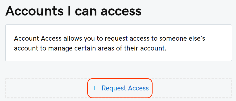 click request access