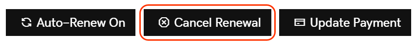 cancel renewal
