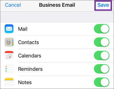 godaddy email settings iphone