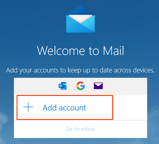 godaddy email setup windows 10 mail