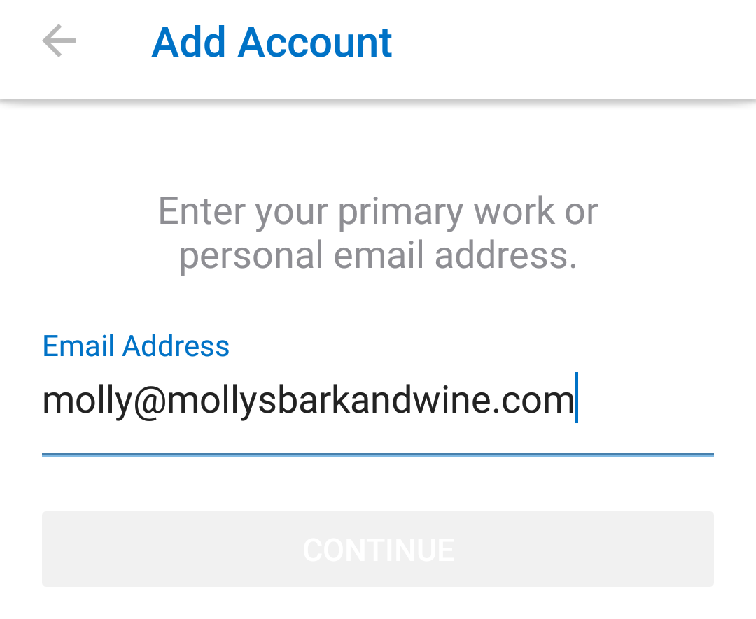 Enter your email address