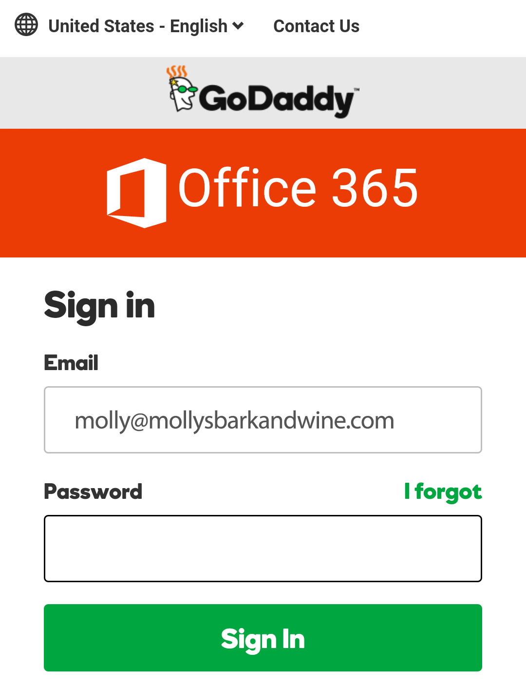 office 365 outlook sign in email