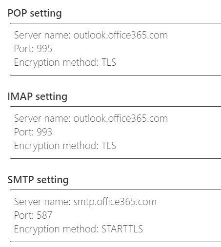 hostgator email settings outlook port