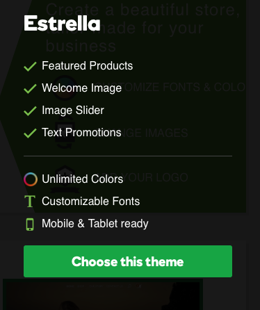 Click the Choose this theme button