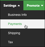 Click Payments under Settings