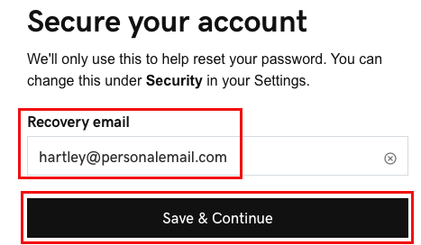 Add a recovery email address on GoDaddy's account.