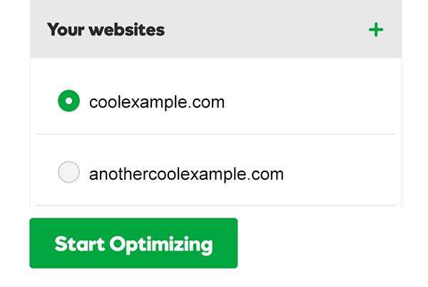 click Start Optimizing