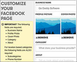 Customize your Facebook page