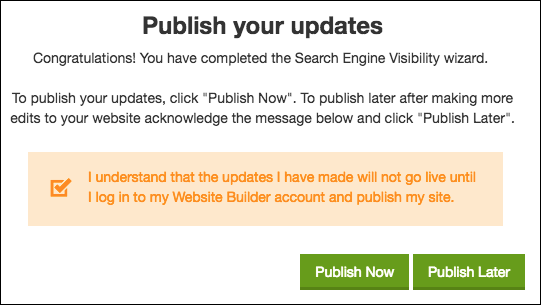 publish updates