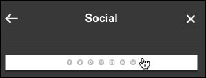 Click row of buttons